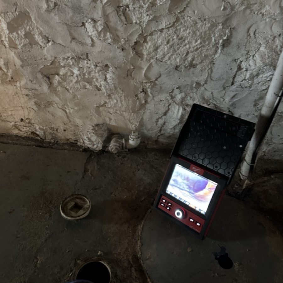 Sewer camera inspection on a residential line in Duluth MN