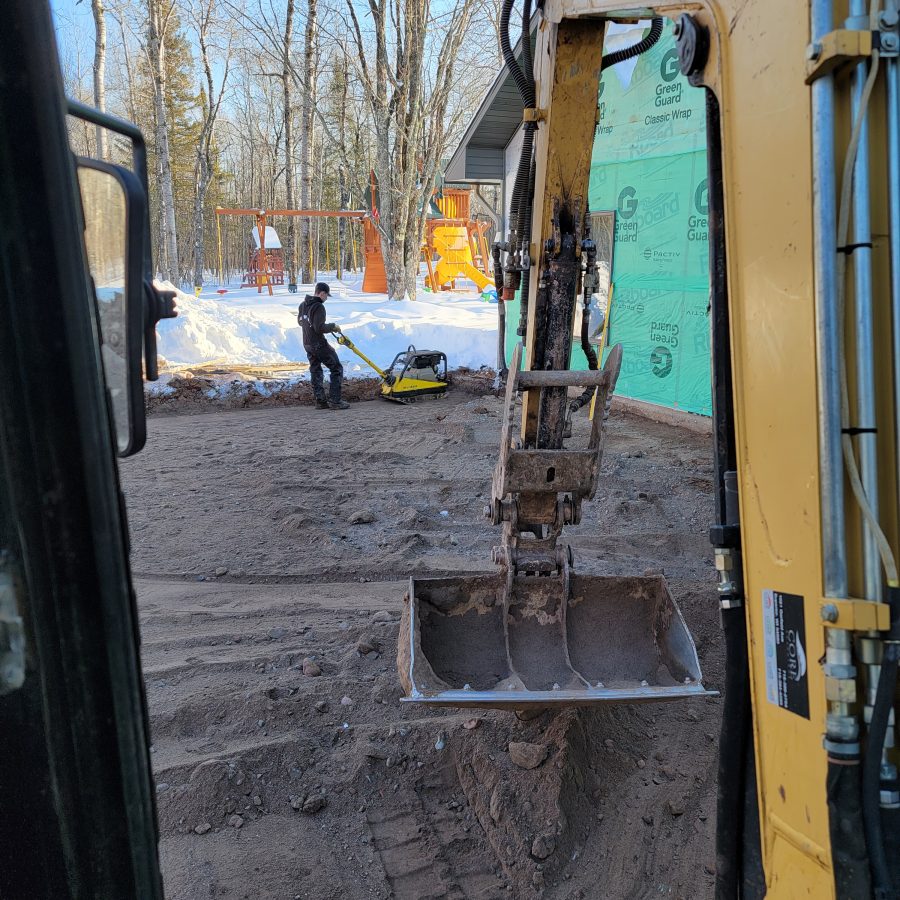 Contour Inc. driveway excavation in Duluth MN